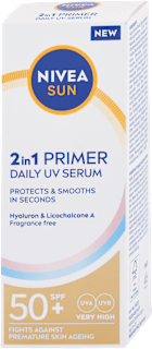 Pleťové sérum na opaľovanie Primer Daily 2v1 OF 50+ NIVEA SUN