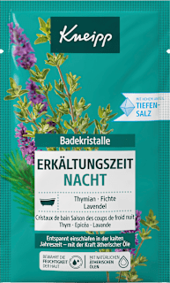 Badekristalle Erkältungszeit Nacht Kneipp
