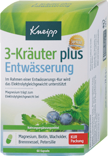 Kapsuly 3 Byliny na odvodnenie organizmu Kneipp