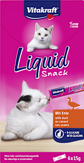 Kremowa przekąska dla kota Liquid Snack, z kaczką, 6x15 g Vitakraft