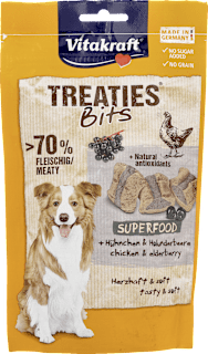 Przysmak dla psa Treaties Bits Superfood, czarny bez Vitakraft