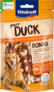 Dopolnilna hrana za pse - kosti z račjim mesom pure DUCK BONAS Vitakraft