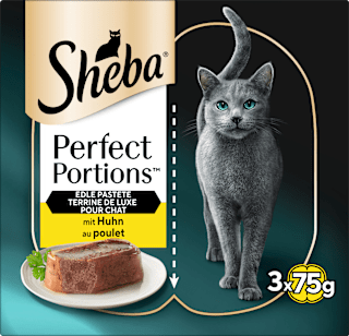 Nassfutter Katze Perfect Portions Edle Pastete mit Huhn Sheba
