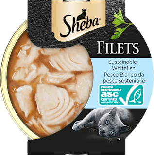 Cibo umido per gatti con pesce bianco FILETS Sheba