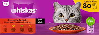 Nassfutter Katze, Klassische Auswahl in Sauce, Jumpopack (80x85 g) Whiskas