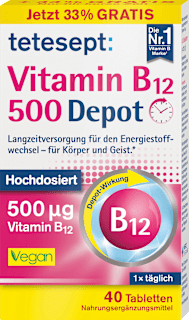 Vitamin B12 Depot 500µg Tabletten 40 St tetesept