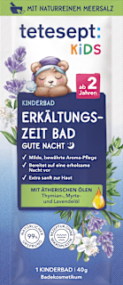 Kinder Badezusatz Erkältungszeit Gute Nacht tetesept