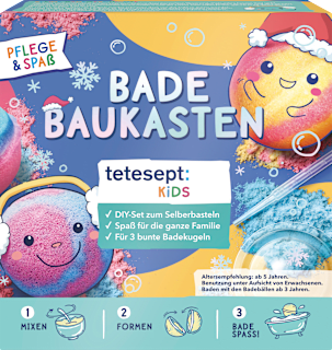 Geschenkset Kinder Badezusatz Badekugel-Baukasten Weihnachten, 3tlg  tetesept: KIDS