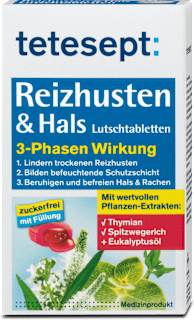 Reizhusten & Hals Lutschtabletten 3-Phasen Wirkung tetesept