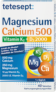 Magnesium Calcium Vitamin K + D Tabletten 40 St tetesept