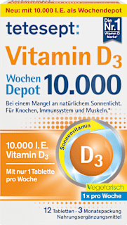 Vitamin D3 10.000 I.E. Wochendepot Tabletten tetesept