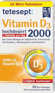 Vitamin D3 2000 hochdosierte Mini-Tabletten tetesept