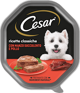 Cibo umido per cani con manzo e pollo Ricette Classiche Cesar