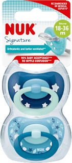 Ciuccio in silicone 18-36m Signature assort. NUK
