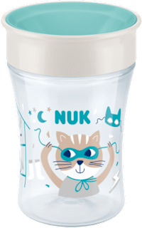 Магическа чашa за пиене Коте, 8м+, различни цветове/мотиви NUK