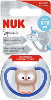 Silikonska duda za bebe, 6-18 mj., više vrsta NUK