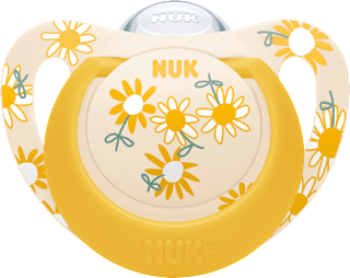 Schnuller Star gelb/rosa 18-36 Monate NUK