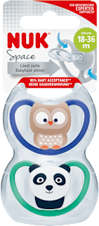 Ciuccio in silicone 18-36m Space assort. NUK