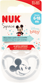 Space silikonska duda Mickey, 6-18 mj., više vrsta NUK