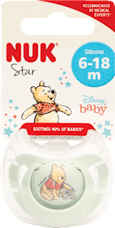 Star silikonska duda Winnie, 6-18 mj. NUK