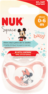 Space silikonska duda Mickey, 0-6 mj. NUK
