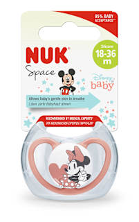 Suzetă din silicon Mickey, mărimea 3, 18-36 luni NUK