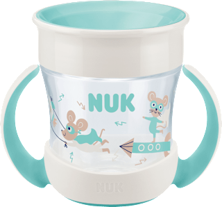 Trinklernbecher Evolution Mini Magic Cup türkis, ab 6. Monat, 160 ml NUK