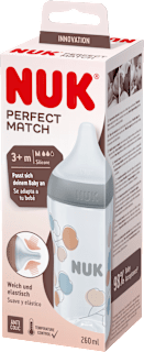 Perfect Match bočica s kontrolom temperature, sisač M, 3+ mj., 260 ml NUK
