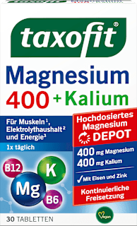 Magnesium 400 + Kalium Tabletten 30 St taxofit