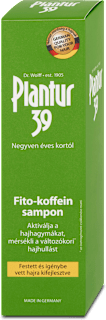 Fito-koffein sampon, festett és igénybe vett hajra Plantur 39