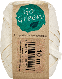 Geschenkband kompostierbar natur Go Green