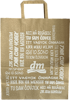 Reciklirana papirna kesa dm