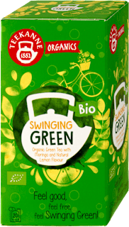 bio zelený čaj Swinging Green, 20x1,75g Teekanne