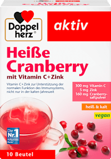 aktiv Heiße Cranberry mit Vitamin C + Zink Pulver Doppelherz
