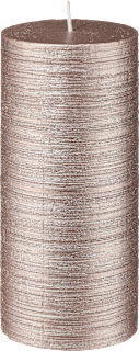 Kerze 150/70, Struktur, metallic roségold Dekorieren & Einrichten