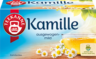 Kräutertee Kamille (20 Beutel) Teekanne