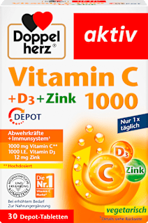 Vitamin C + D3 + Zink 1000 Doppelherz