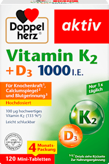 Vitamin K2 + D3 1000 I.E. Tabletten 120 St Doppelherz
