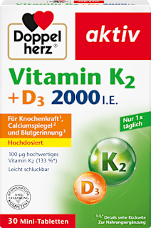 Vitamin K2 + D3 2000 I.E. Tabletten 30 St Doppelherz