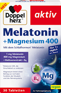 Melatonin aktiv + Magnesium 400 Doppelherz