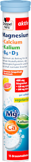 Brausetabletten Magnesium + Calcium + Kalium + B6 + D3 Doppelherz