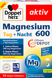 Magnesium 600 Tag + Nacht Depot-Tabletten 30 St Doppelherz