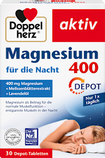 aktiv Magnesium 400 Tabletten für die Nacht Doppelherz