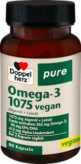 pure Omega-3 1075 Kapseln vegan Doppelherz