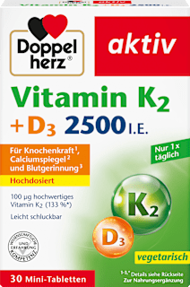 Vitamin K2 + D3 2500 I.E. Tabletten 30 St Doppelherz