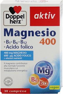 Magnesio 400 +B1+B6+B12+acido folico aktiv Doppelherz