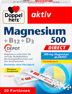 Magnesium 500 +B12 +D3 Doppelherz