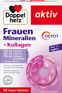 Frauen Mineralien + Kollagen Tabletten 30 St Doppelherz
