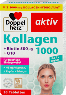 aktiv Kollagen 1000 + Biotin 500μg + Q10 tablete Doppelherz