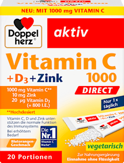 Vitamin C 1000mg + Zink Direct 20 St Doppelherz